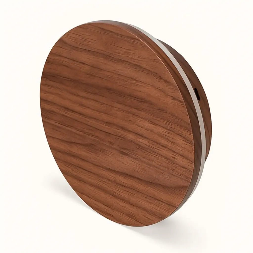 Lou Walnut draadloos wandlicht - oplaadbaar en dimpelbaar met aanraakregeling