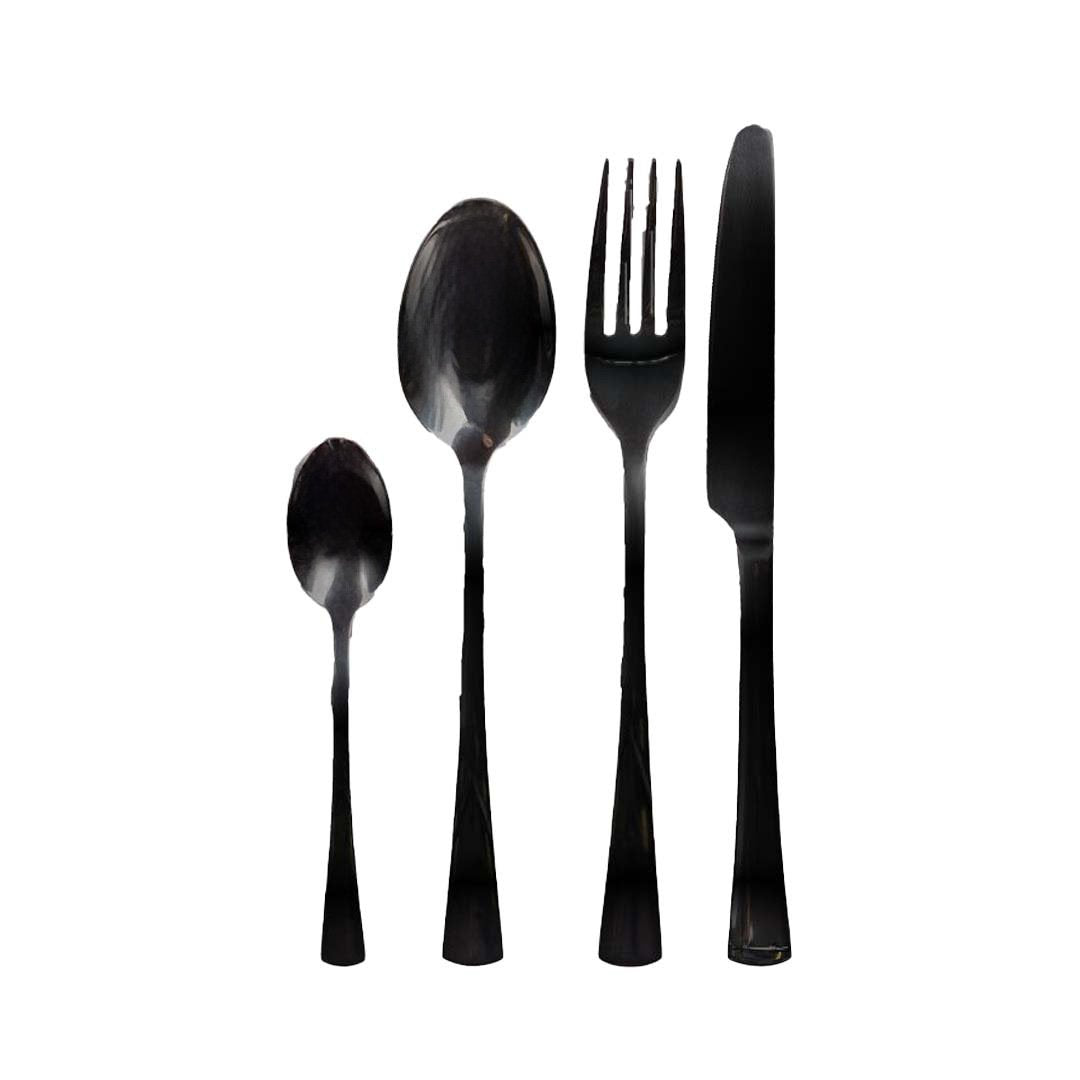 Huisvrouw 24 glanzende zwarte stukken