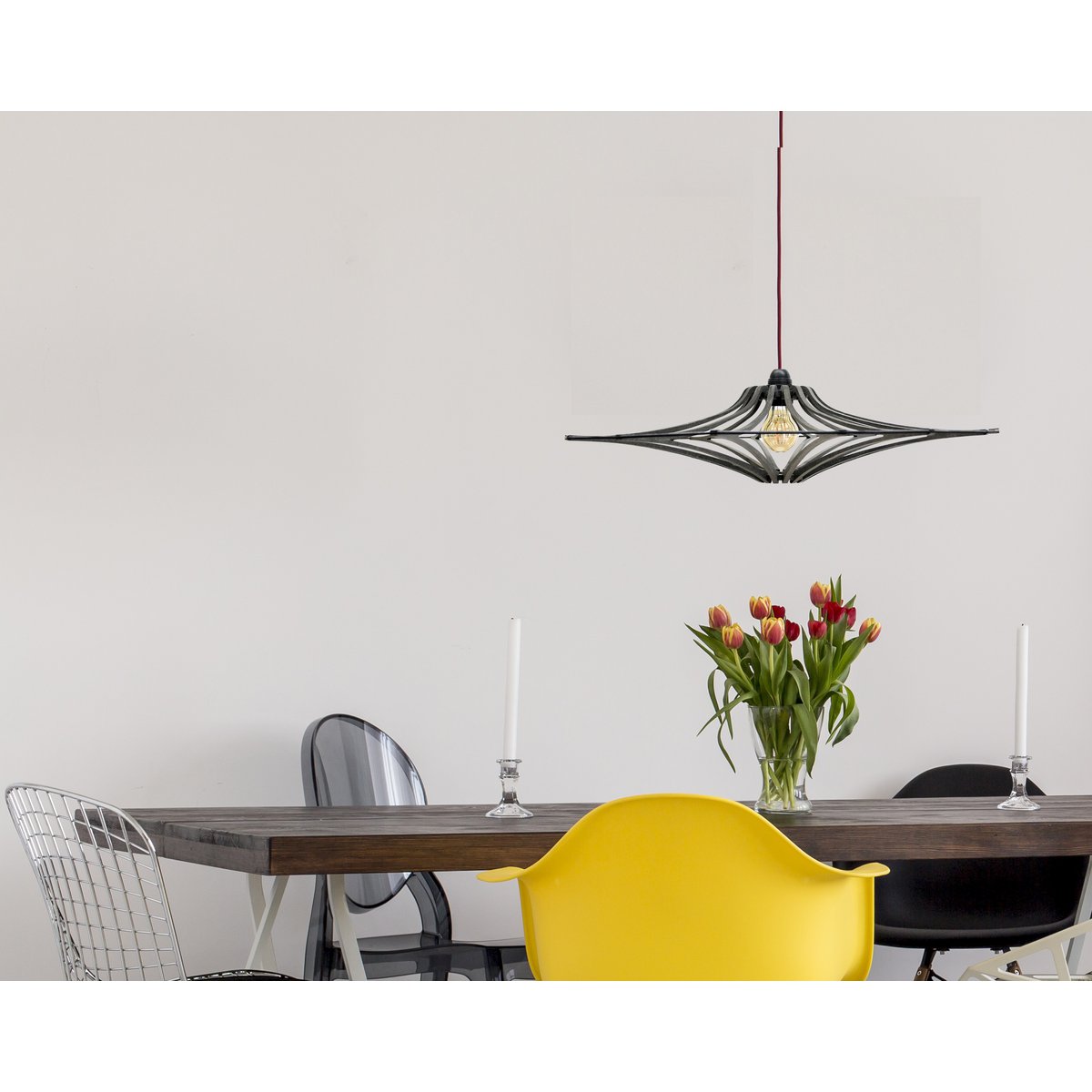 Liv · Metalen hanglamp — zwart