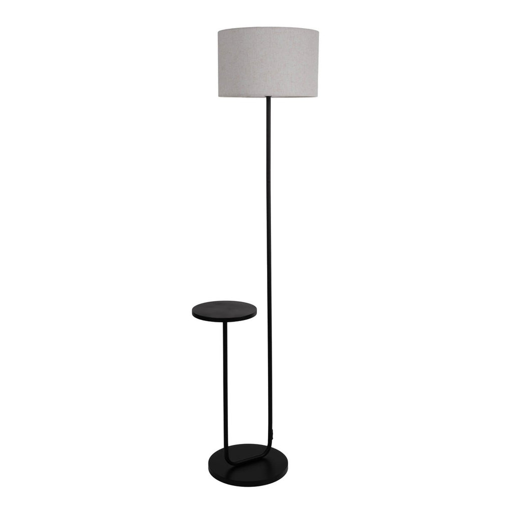 Liv · Vloerlamp met textielen kap — zwart