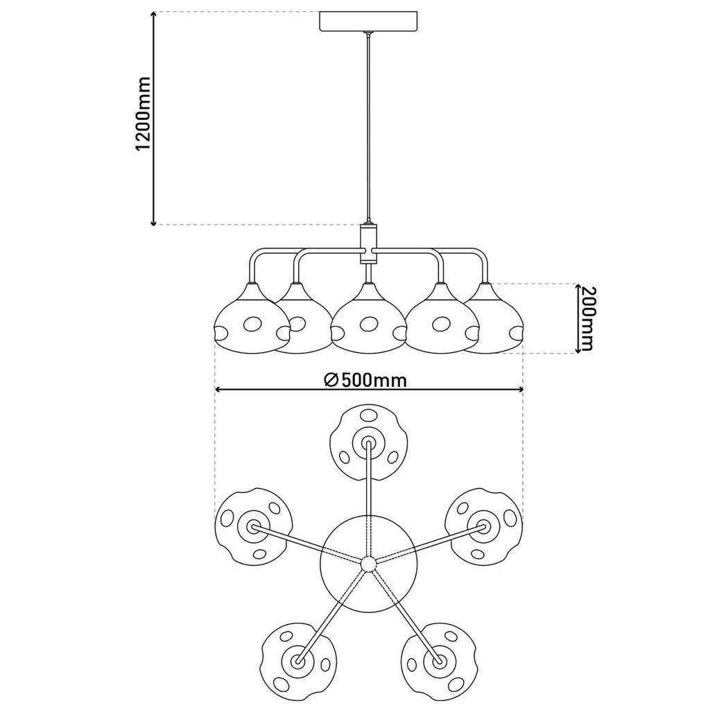 Liv · Messing hanglamp