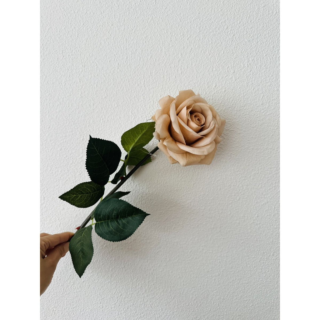 QMF Hand Touch Rose72cm Champagne 2PCS