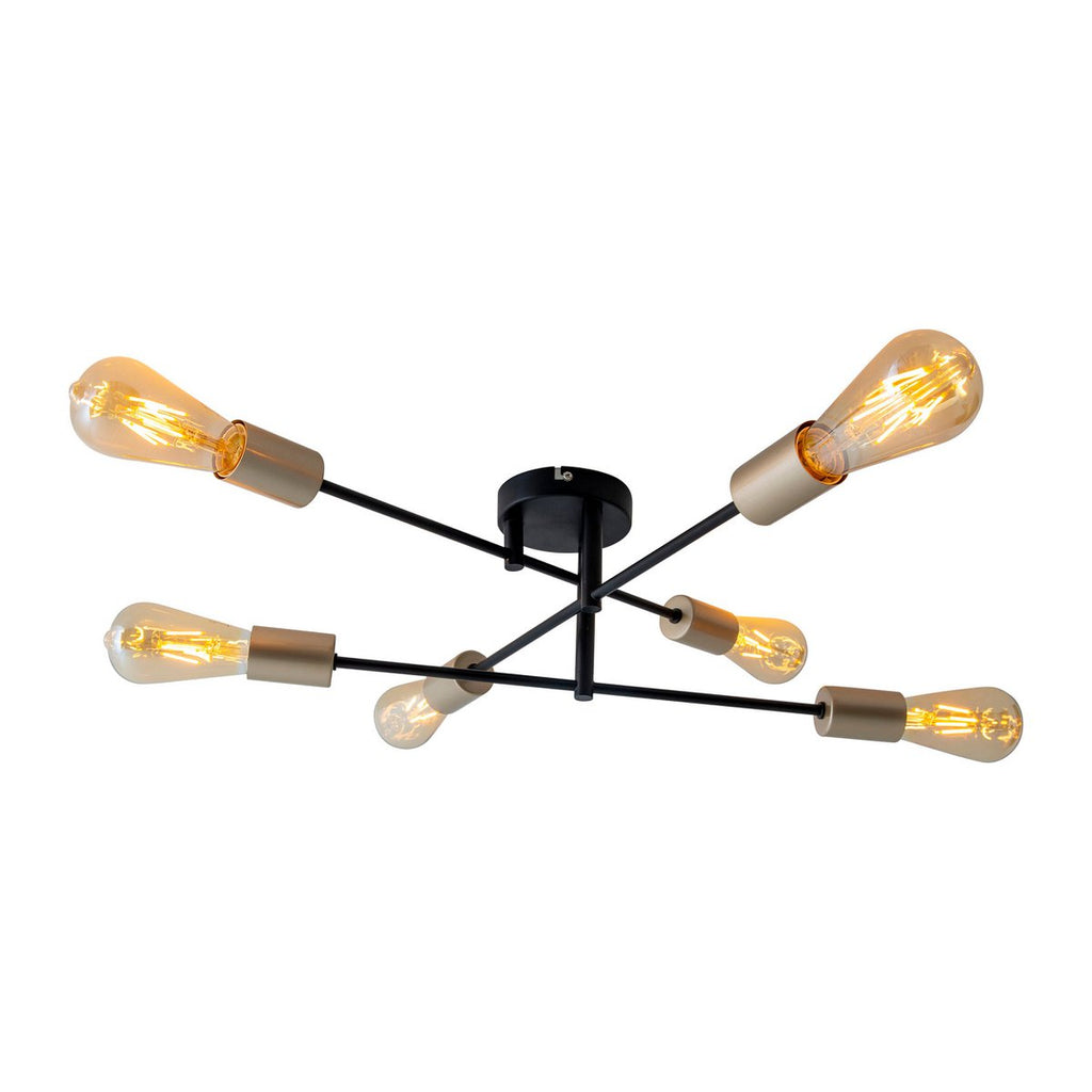 Liv · Houten plafondlamp — zwart