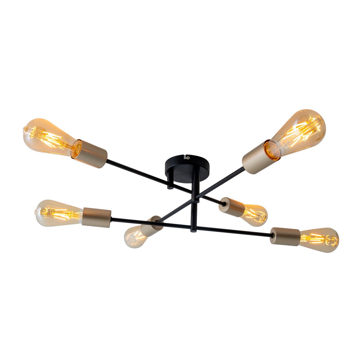 Liv · Houten plafondlamp — zwart