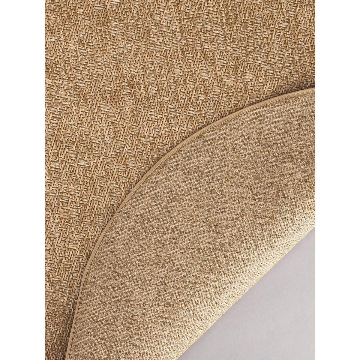 Ronde tapijt interieur buitenhaak