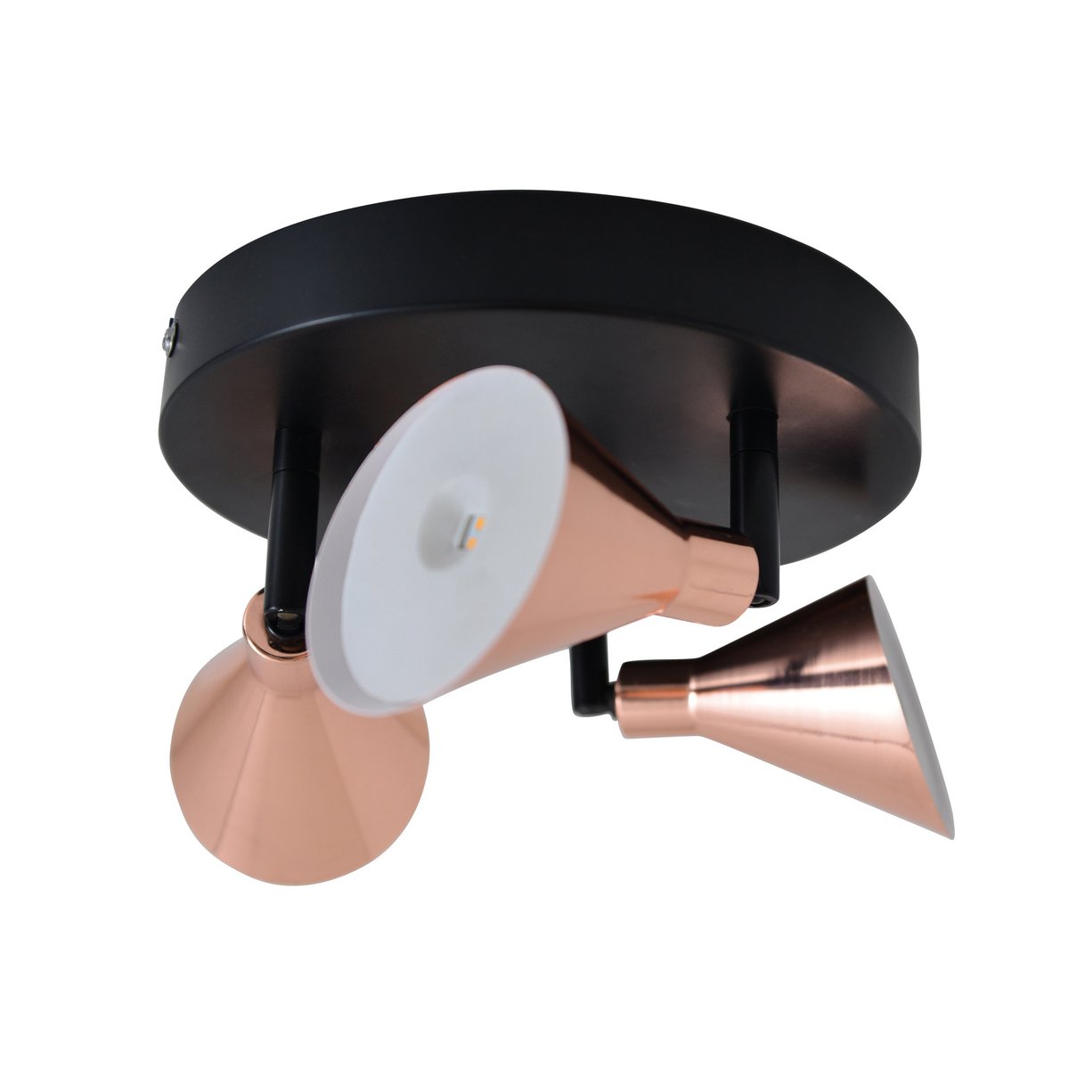 3 LED-wand u. Plafondlamp "Koper" d:38cm