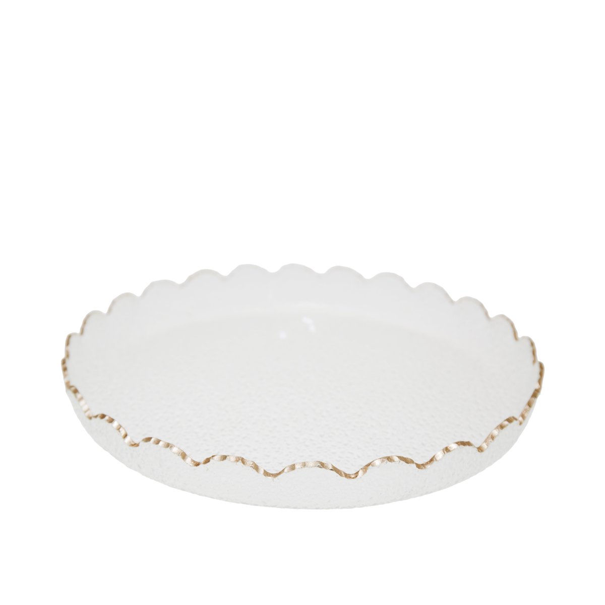 33x33x4cm glasronde rand in glas