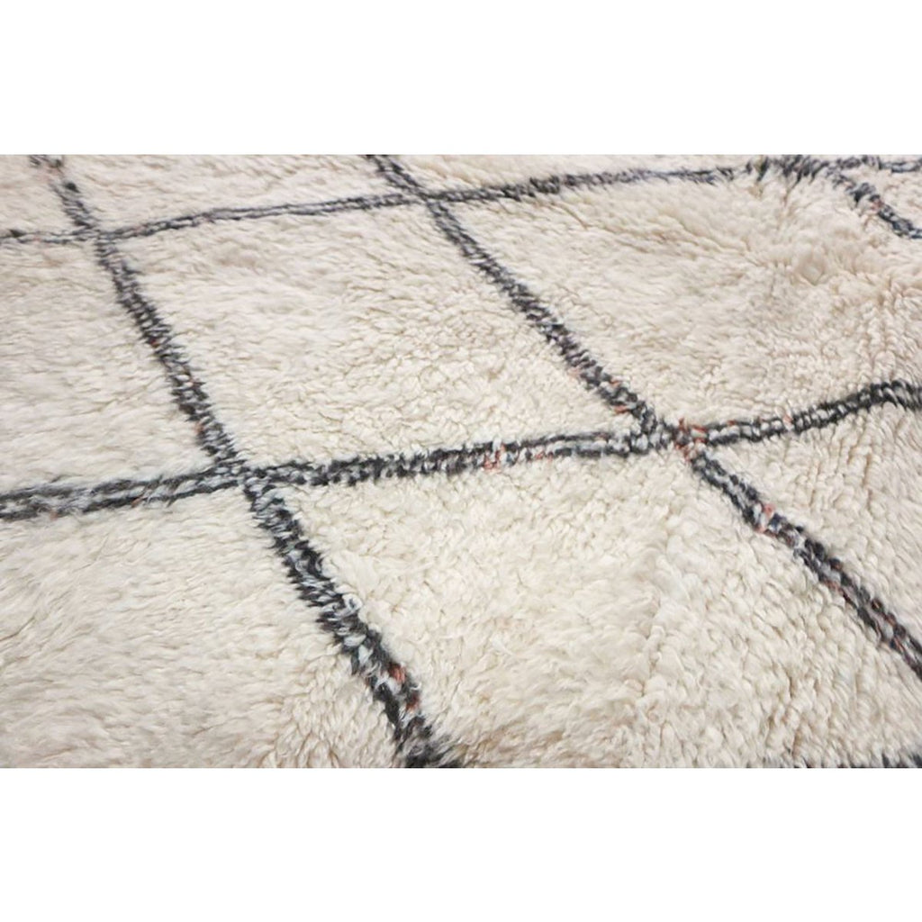 Eigentijds wollen berber tapijt 168 x 223 cm