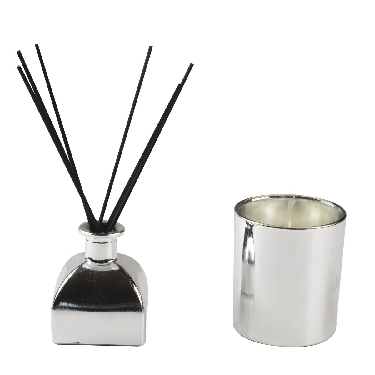 Freesia kaarsen en zilveren zilveren zilveren parfum zilver