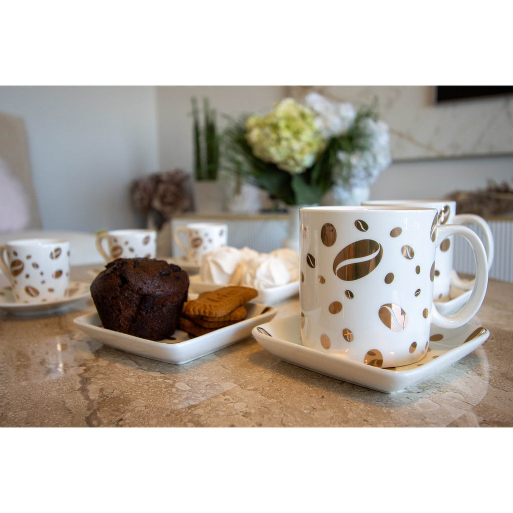 Coffee graan mokken - veel van 4