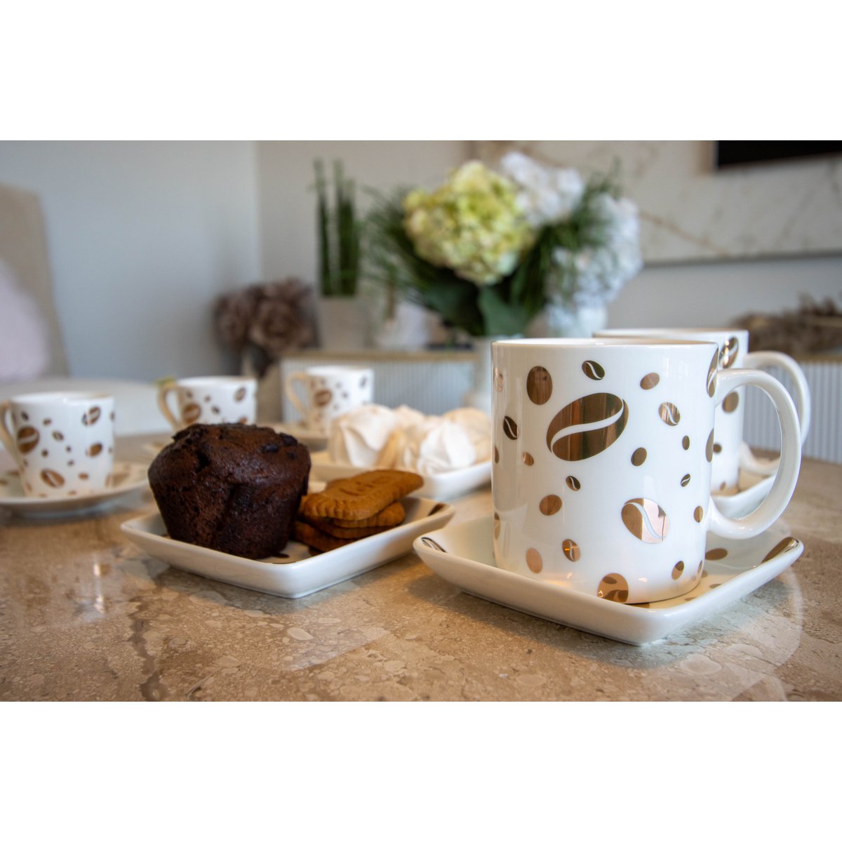 Coffee graan mokken - veel van 4