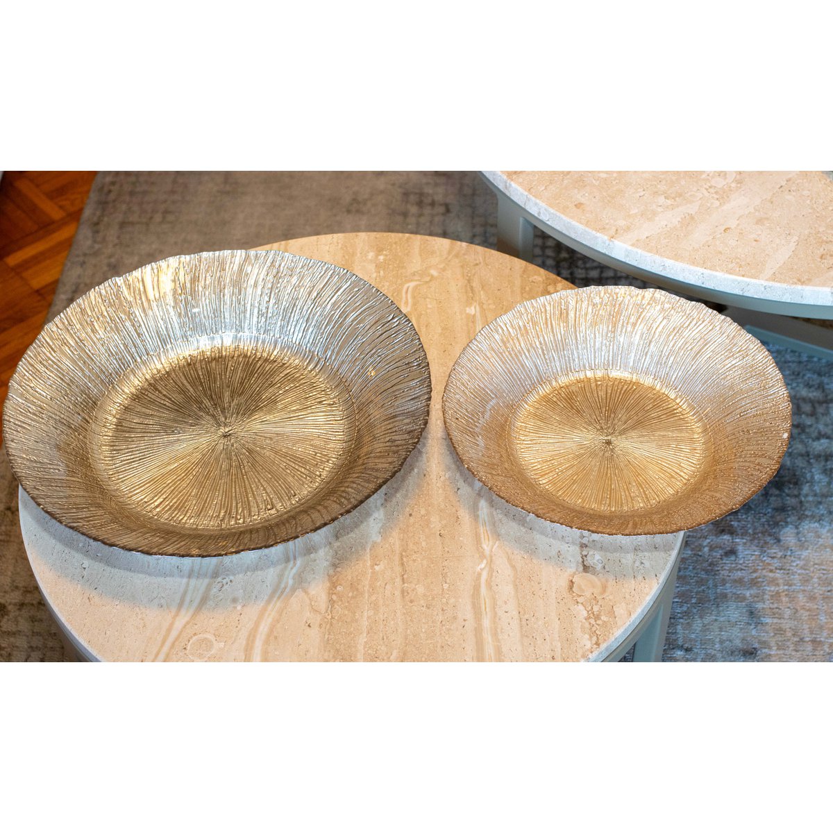 Iriserende moka rond 40x40x7cm