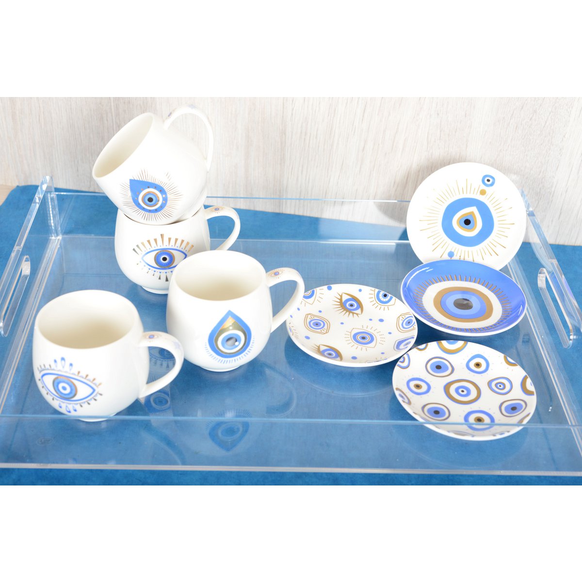 12 cm Blue Luck Cups - veel 4
