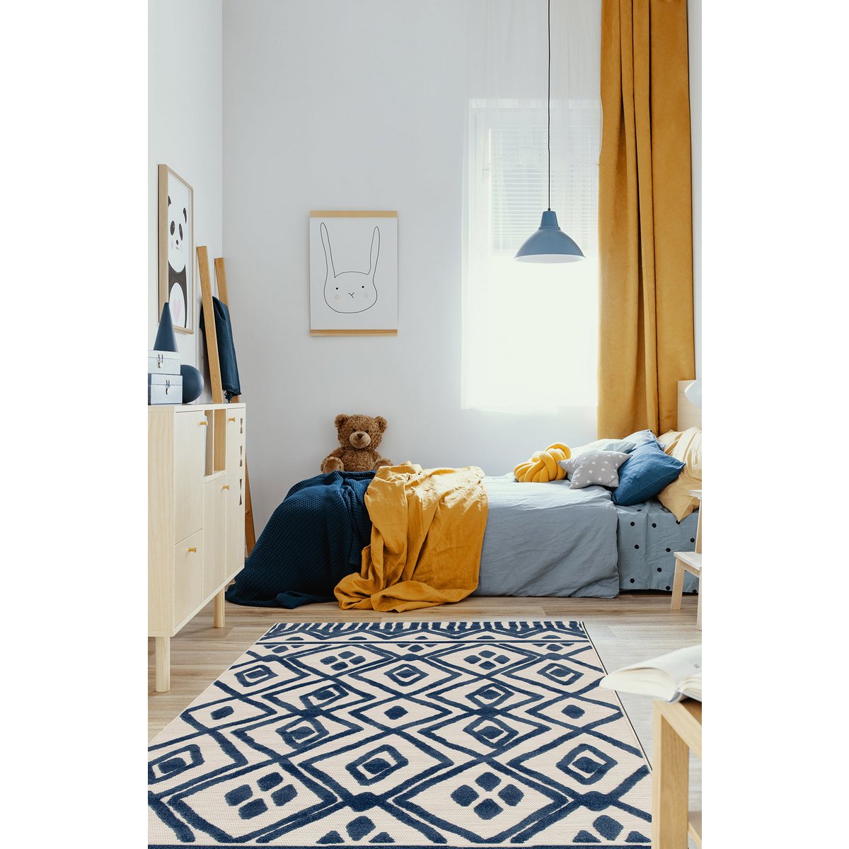 Etnische patronen met samba gesneden effect