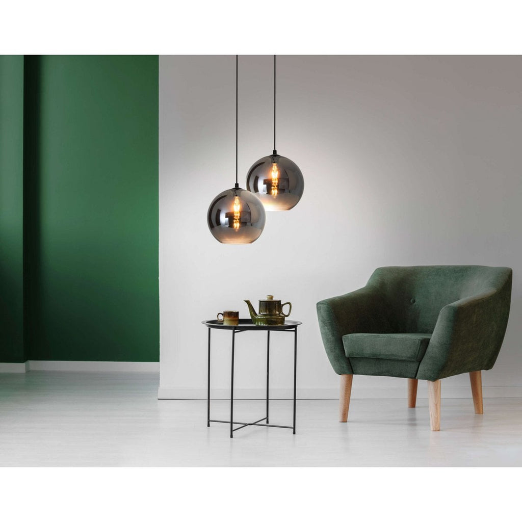 Liv · Houten hanglamp — antraciet