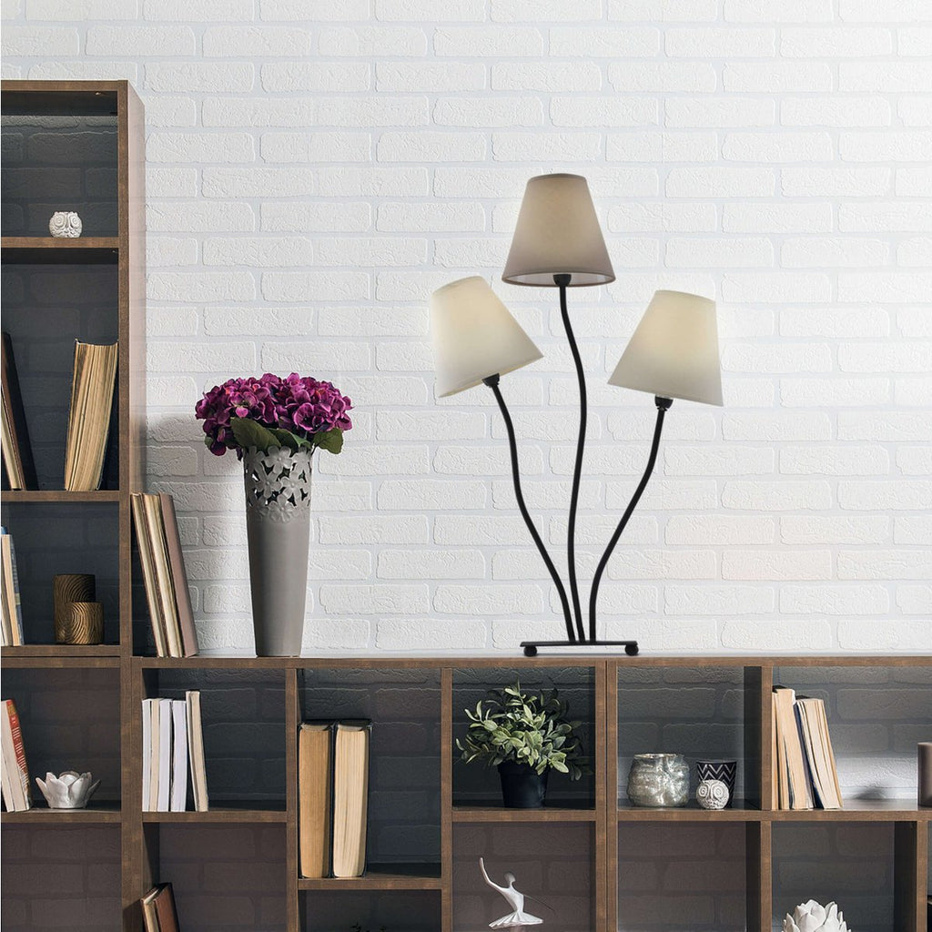 Liv · Tafellamp met textielen kap — naturel