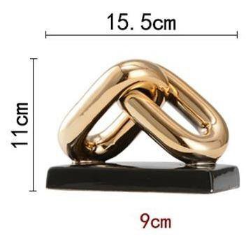 Moderne Luxe Gouden Ketting Art 2 Schakel (ZH-018-Klein-SMALL)