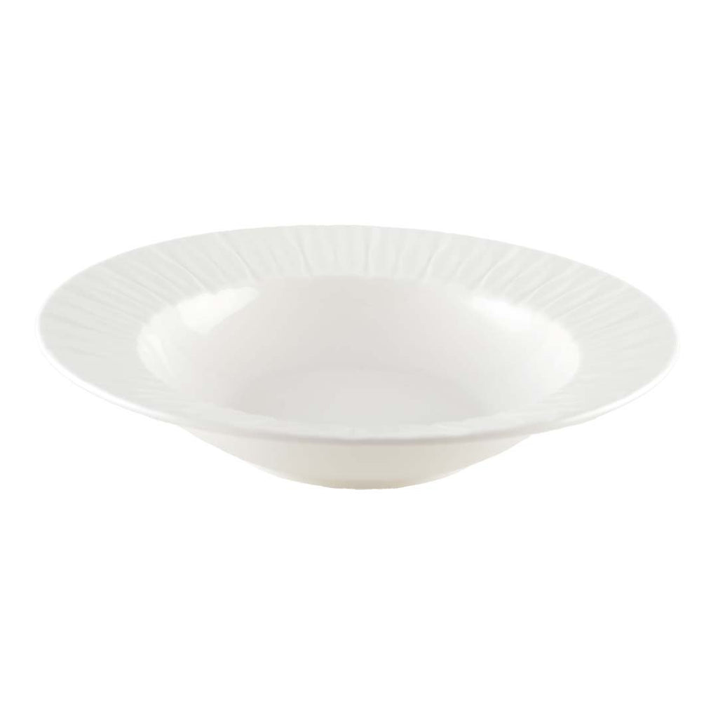 Witte holle plaat Lilia 20.3x20.3x4.3cm