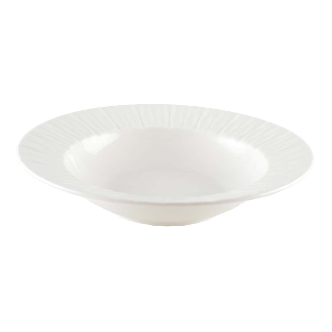 Witte holle plaat Lilia 20.3x20.3x4.3cm