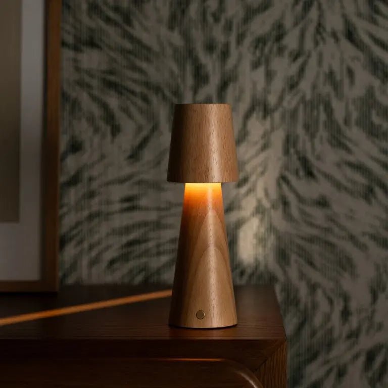 Lucas oplaadbare tafellamp – draadloos, dimbaar en opladen via USB-C