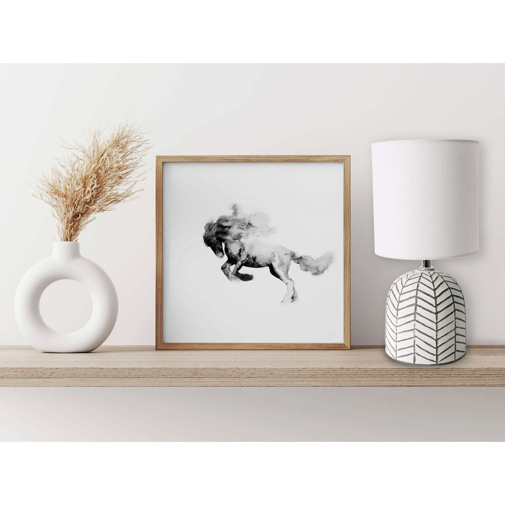 Liv · Houten tafellamp met linnen kap