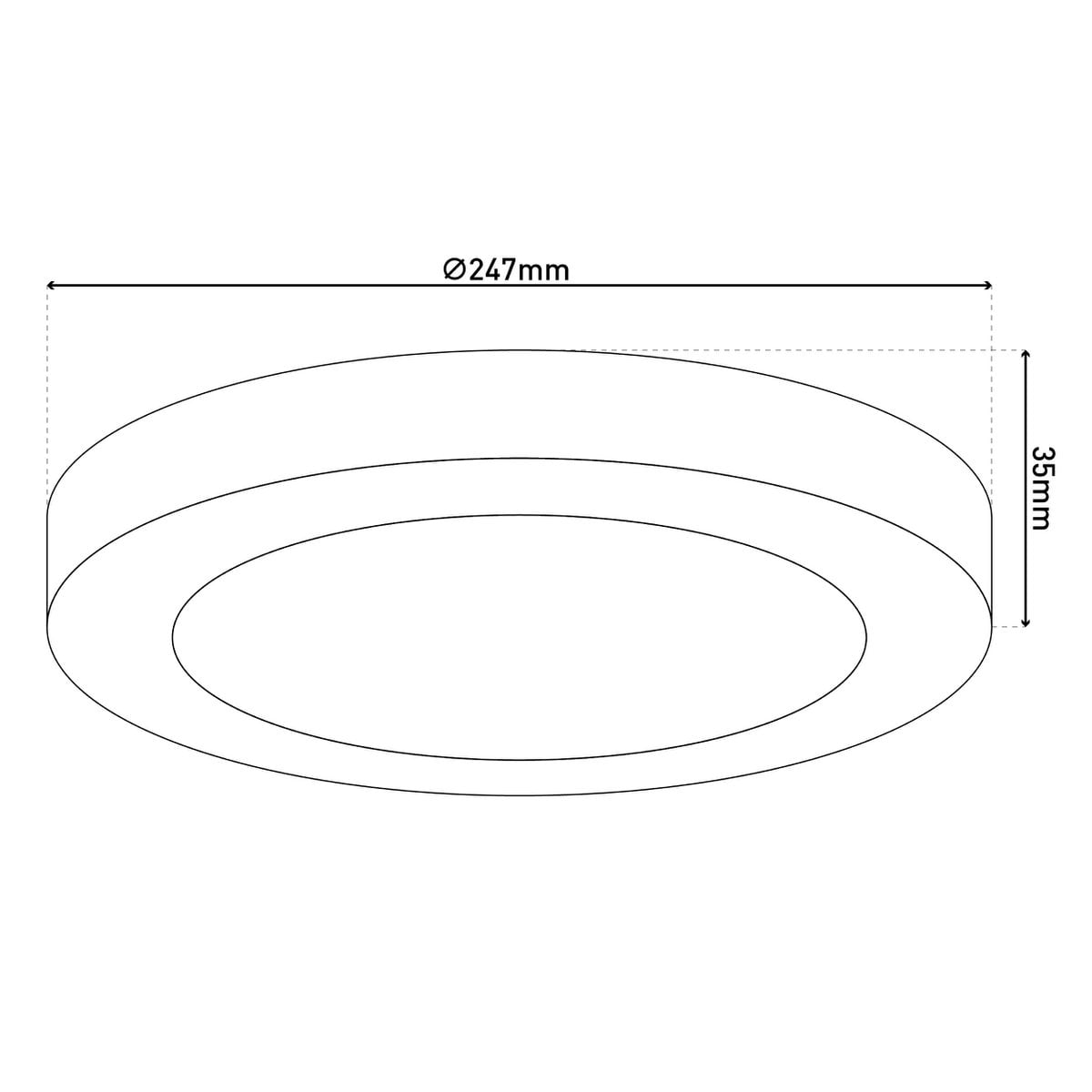 Liv · LED-opbouwspot — Ø24,6cm