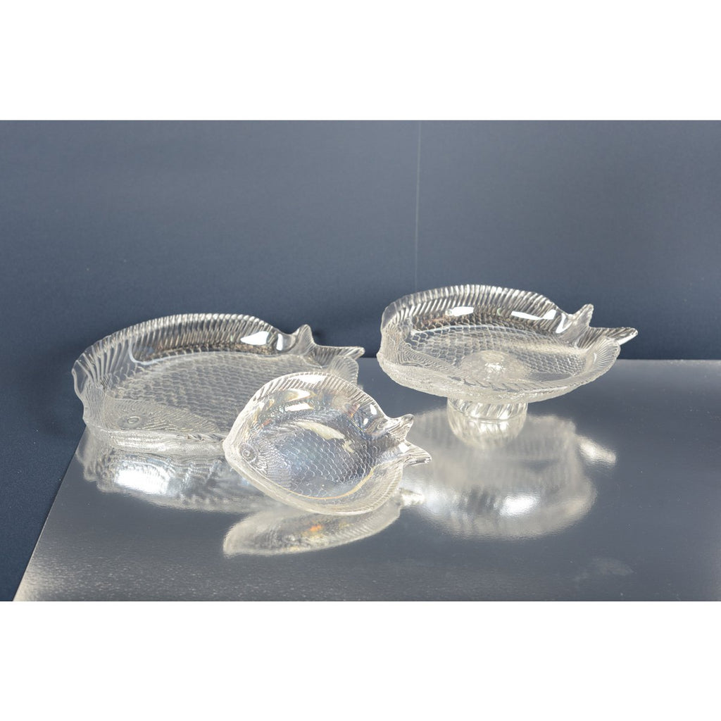 Glanzend glas visbeker 26x22,5 cm