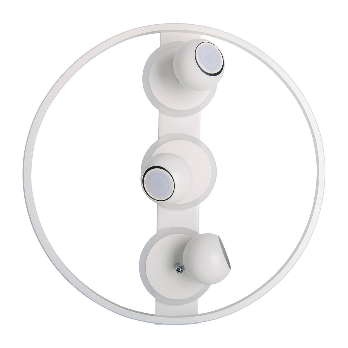 3 Spot LED -plafondlamp "Ronda" Ø 50 cm, gemaakt van metaal en plastic, wit, GU10, vlekken binnen