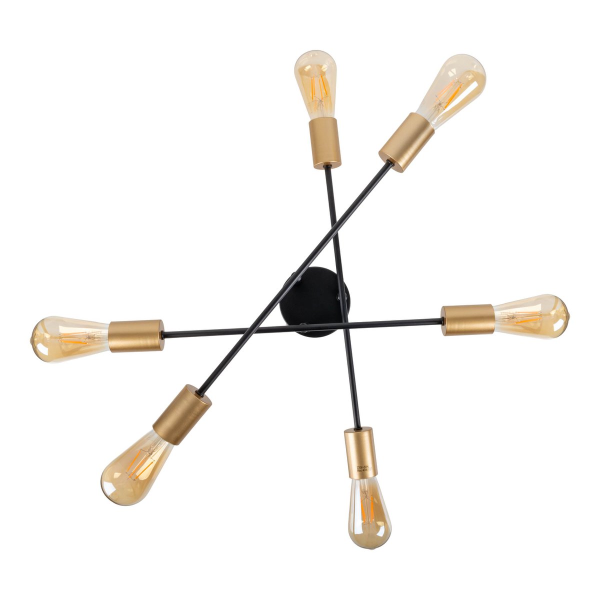 Liv · Houten plafondlamp — zwart