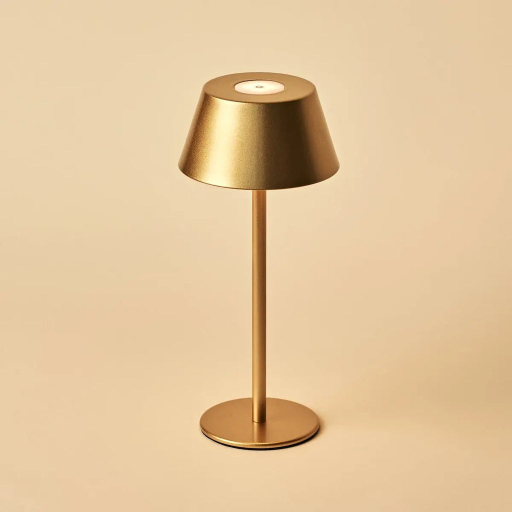 Milou Gold - tafellamp zonder kabel L Modern, Design & 3 Light Modi