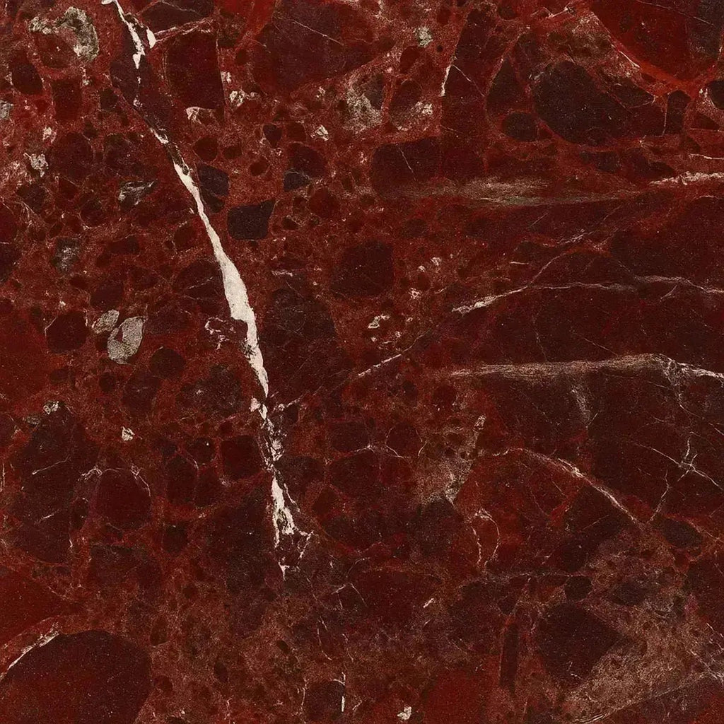 OSTADE ROOD / ROSSO Levanto - Unieke marmeren oplaadbare tafellamp met 3 lichte kleuren en dimfunctie