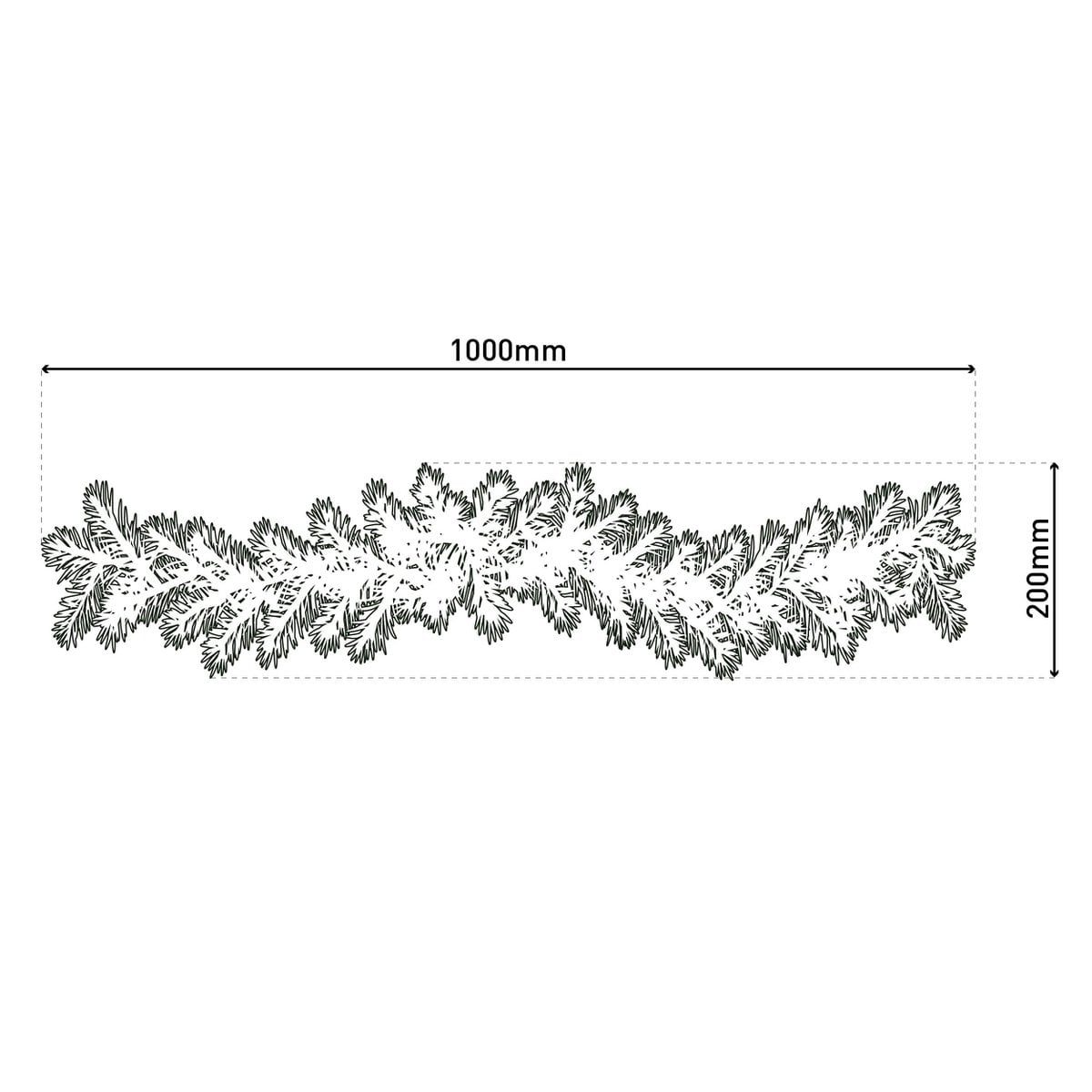 LED Kerst Tendril "Noel" Outdoor Decoratie gemaakt van metaal en plastic in groen en goud, met stevig ingebouwde LED's