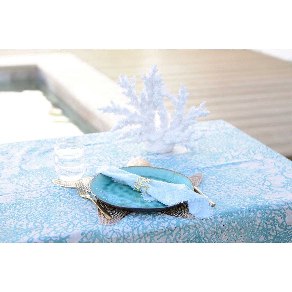 Decoratief wit koraal 34x13x27cm