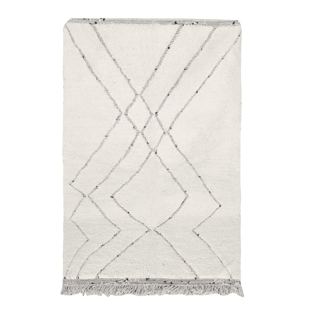 Berber vloerkleed Beni Ouarain zuivere wol 155 x 260 cm