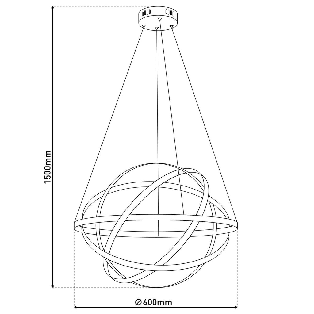 Liv · Hanglamp — chroom