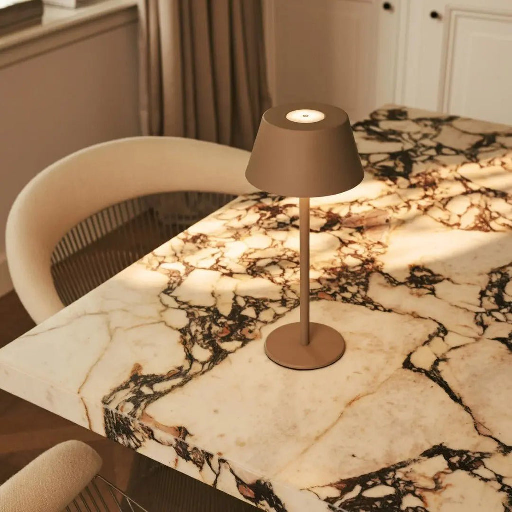 Milou Koala Brown - tafellamp zonder kabel L Modern, Design & 3 Light Modi