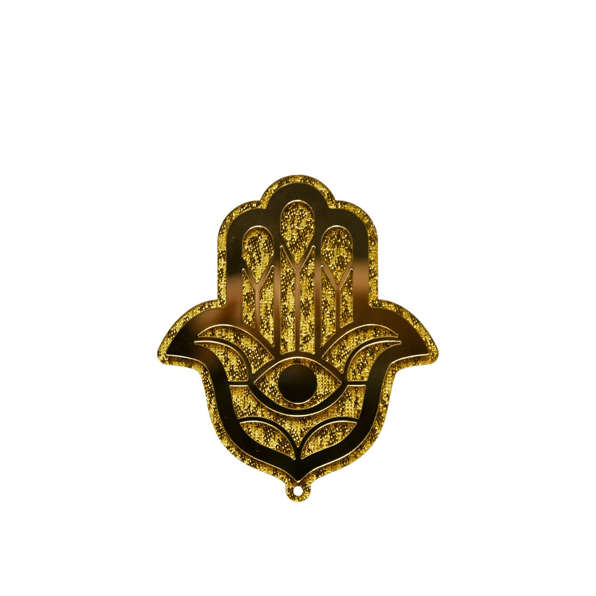 Gouden decoratieve hand 9.7x11.3x0.5 cm