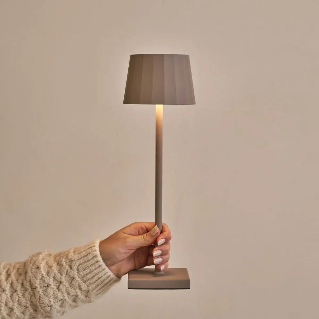 Wouter Koala Brown Oplaadbare tafellamp-Draadloos opladen, dimable, 120 uur batterijduur