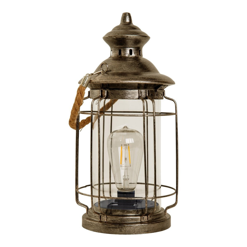 LED decoratief zonnelampje "Bruno" gemaakt van metaal, glas en plastic, koper, met een stevig ingebouwde LED, voor buiten