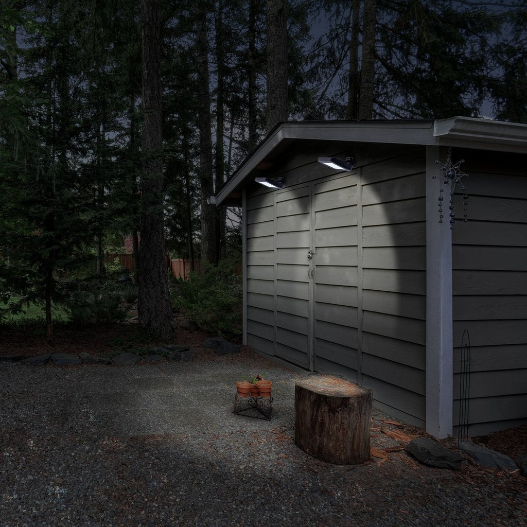 2 Set LED LED Solar Outer Wall Lamp "Pepe", voor buiten, wandlamp - Plastic in zwart, met geïntegreerde LED - wandlampen buiten