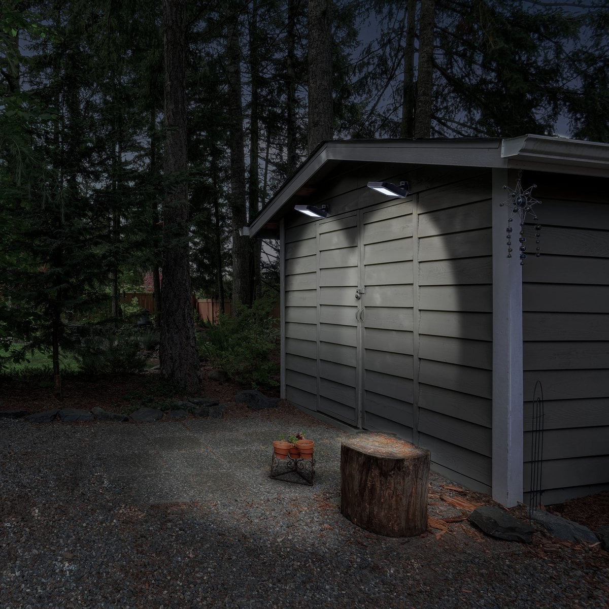 2 Set LED LED Solar Outer Wall Lamp "Pepe", voor buiten, wandlamp - Plastic in zwart, met geïntegreerde LED - wandlampen buiten