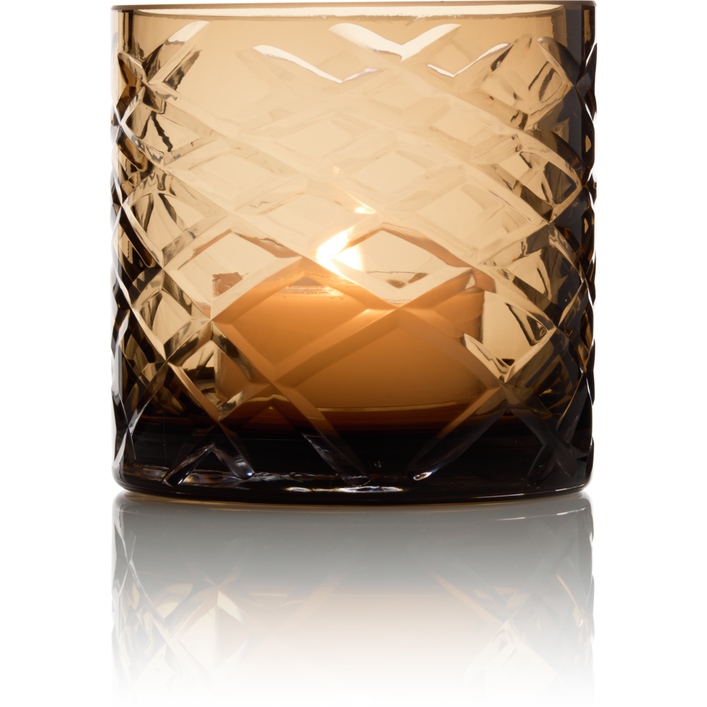 Hurricane Kristallen Lamp Windlicht Klein Bruin(cc2101-80crystal-choc-small)