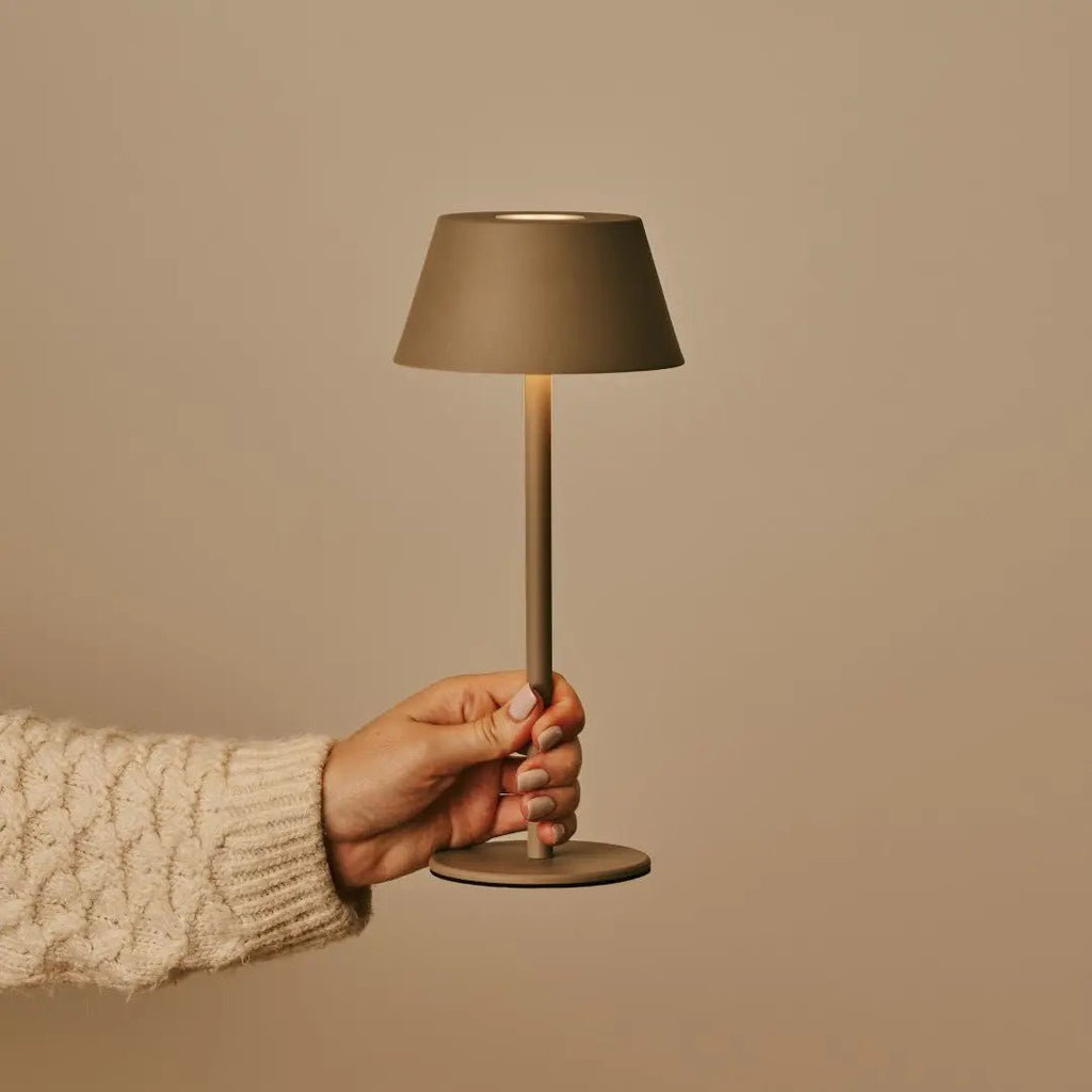 Milou Koala Brown - tafellamp zonder kabel L Modern, Design & 3 Light Modi