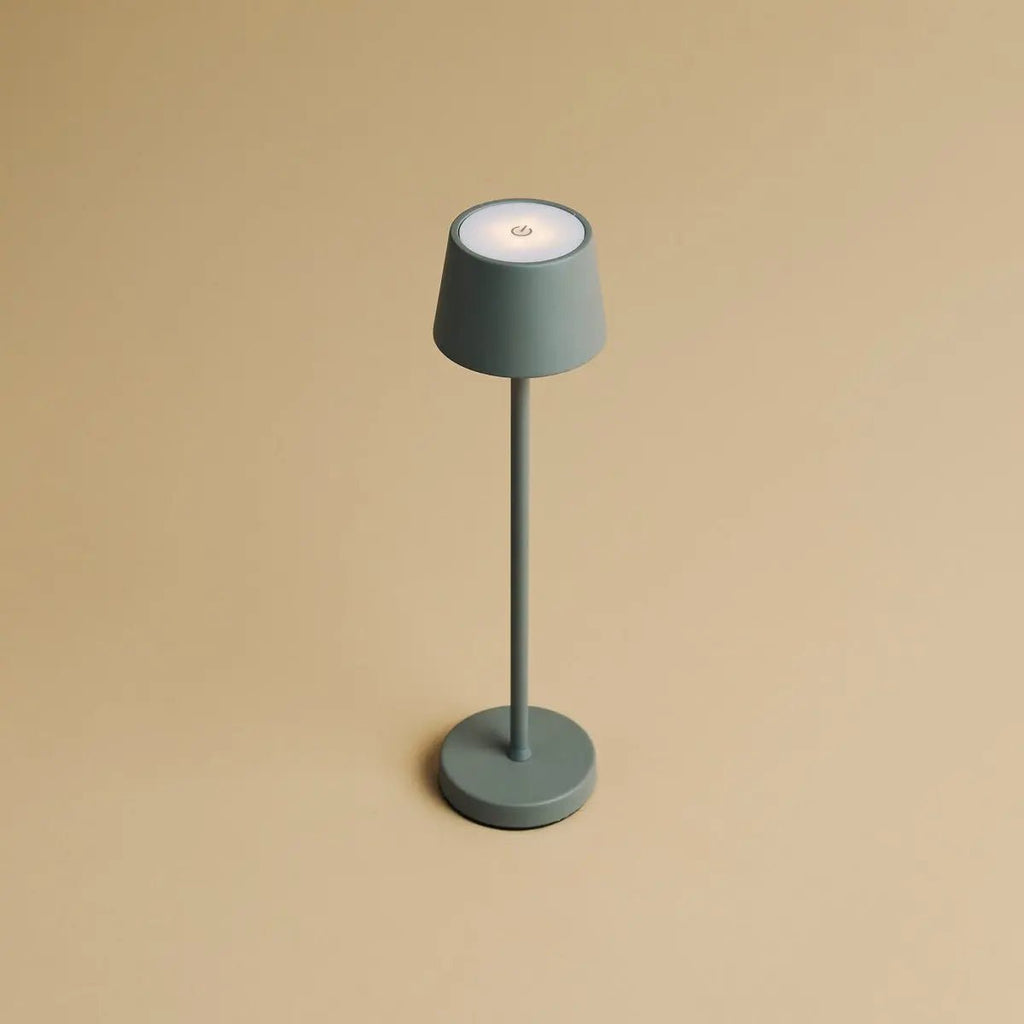 Vondel Mini Mouse Grijs Oplaadbare en draadloze lamp Perfect voor de horeca -industrie - draadloos oplaadbaar via laadstation
