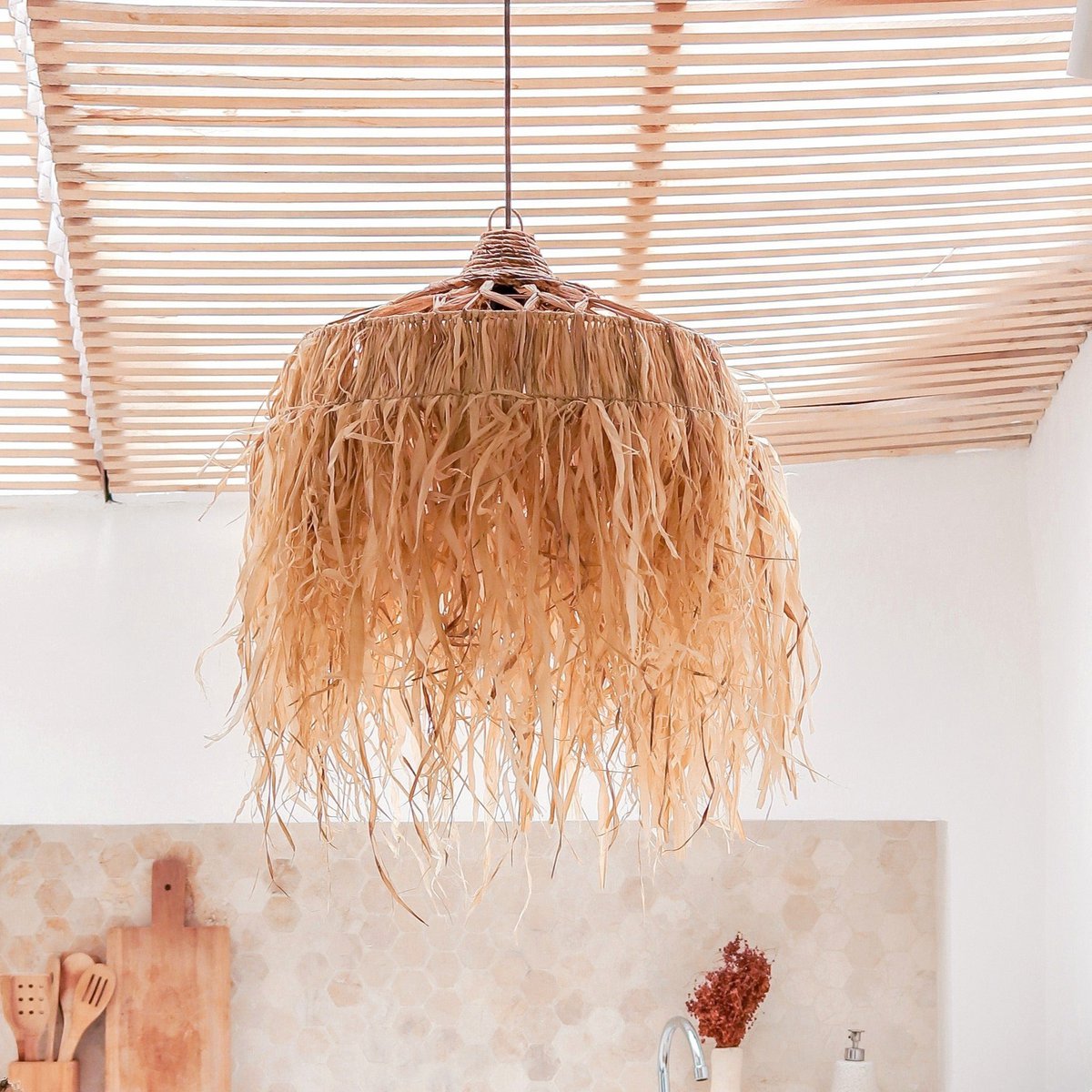 Liv · Raffia hanglamp
