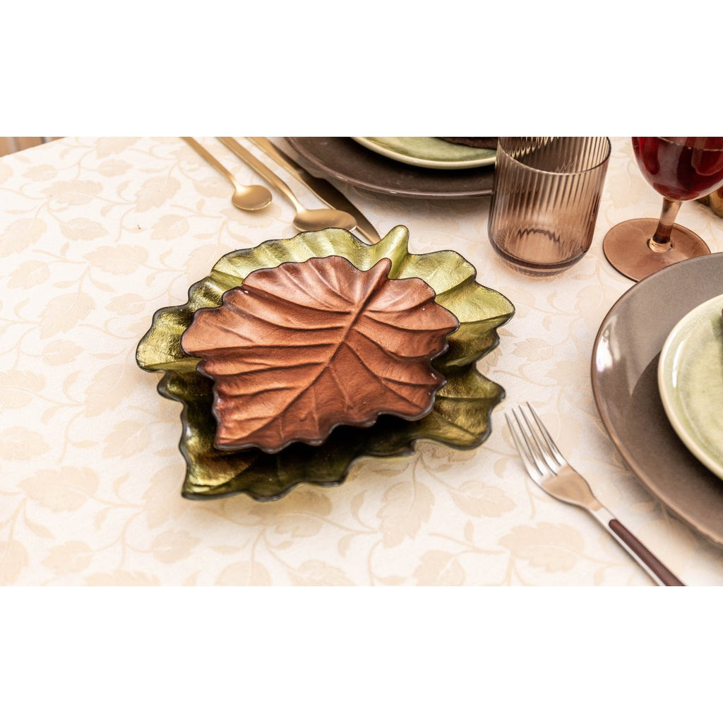 GROEN BLAD KOP 23X28X3,5CM