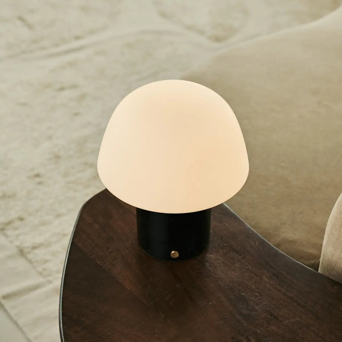 Maes Black / Nero Marquina - Elegante marmeren oplaadbare tafellamp, tot 100 uur verlichting, stijlvol en functioneel