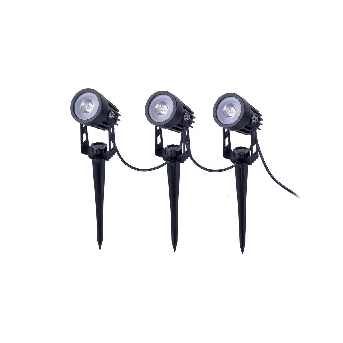 Liv · LED-solar spotset — 3-arms
