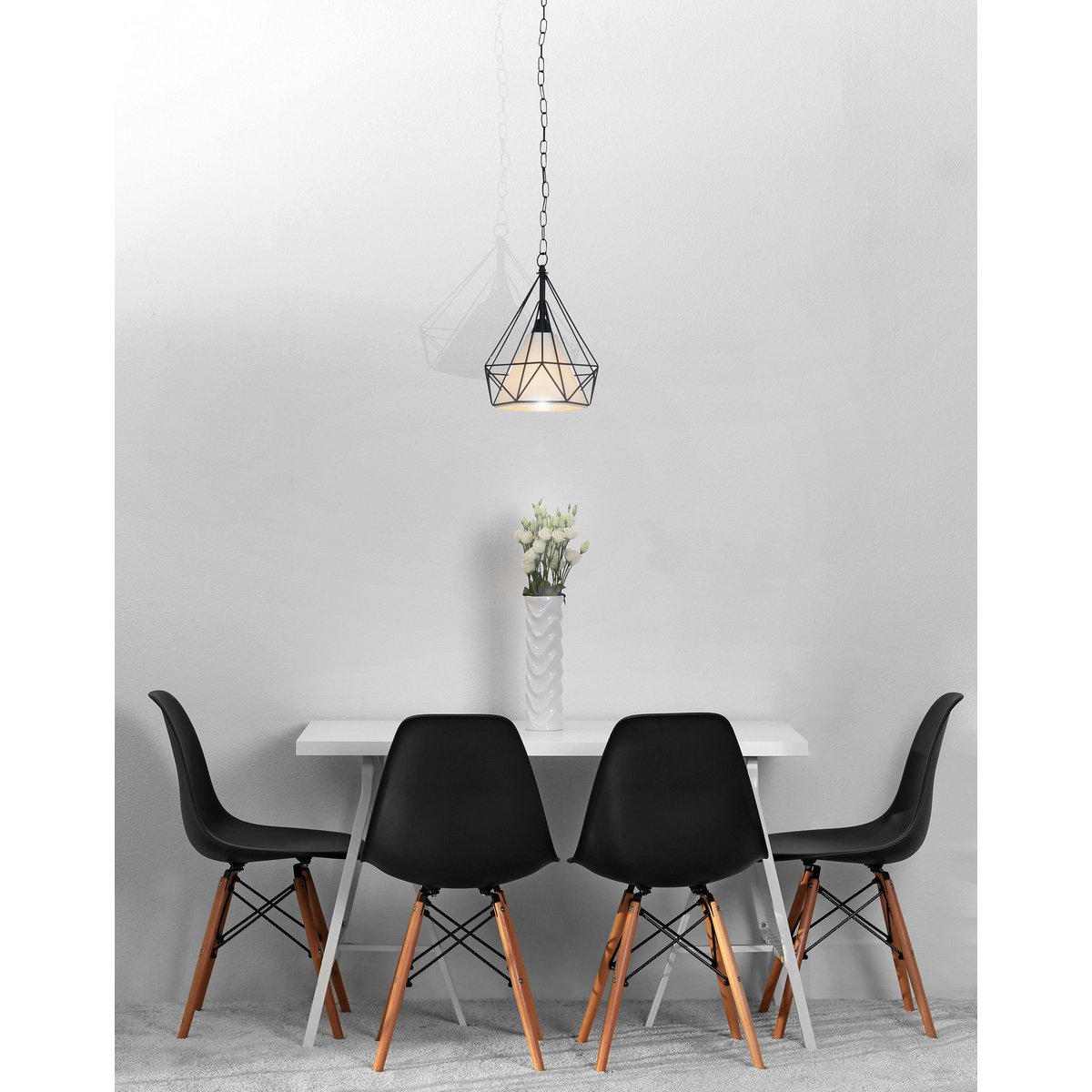 Liv · Metalen hanglamp — zwart