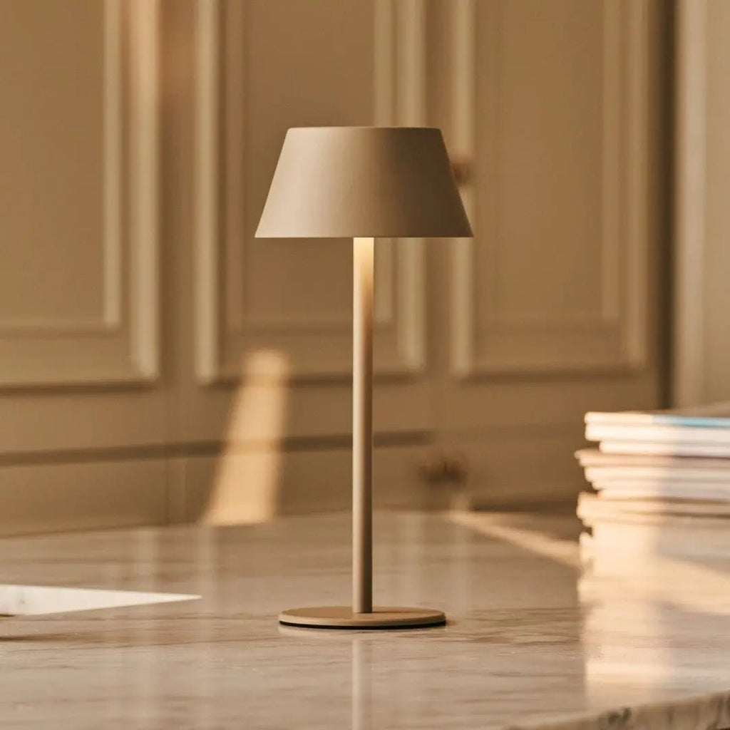 Milou Koala Brown - tafellamp zonder kabel L Modern, Design & 3 Light Modi